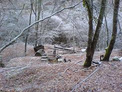 old mine works in winter